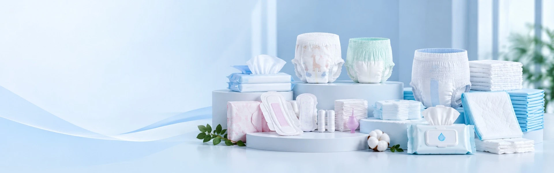 Hygiene products production and quality control at Lechen manufacturing facility